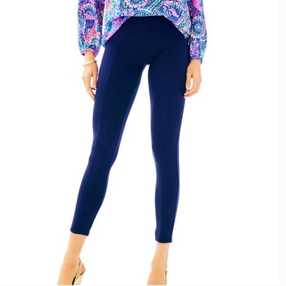 Lilly Pulitzer High Rise Midnight Navy Nira Leggings, Size XS K32